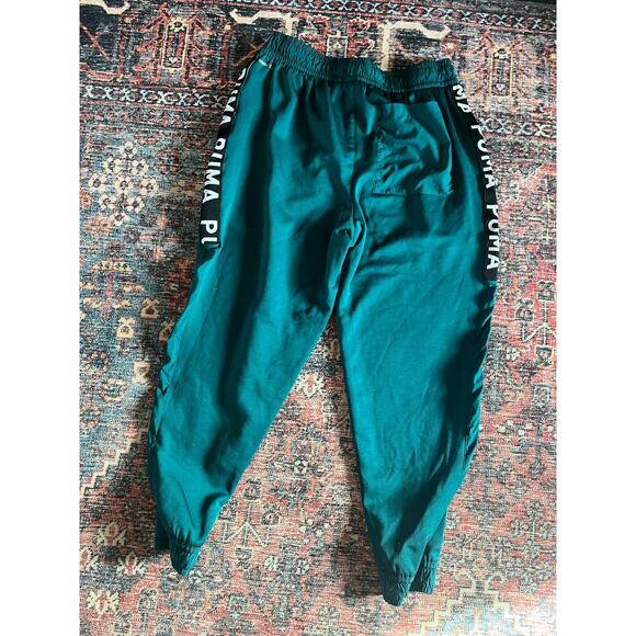 PUMA Mens Fit Pwrfleece Joggers Training Casual Drawstring, Green, Large - Picture 3 of 4